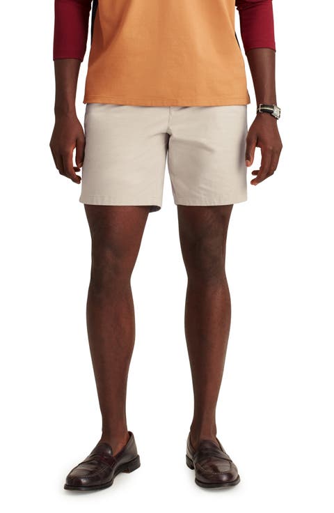 Washed Stretch Cotton Chino Shorts