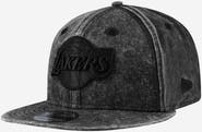 New Era Men's New Era Black Los Angeles Lakers Washed Tonal 9FIFTY Snapback Hat