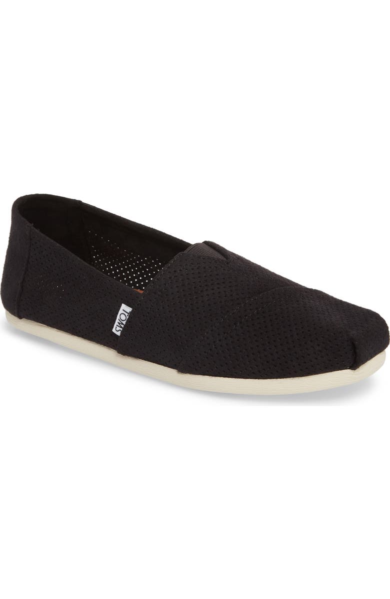 TOMS Alpargata Perforated Slip-On, Main, color,