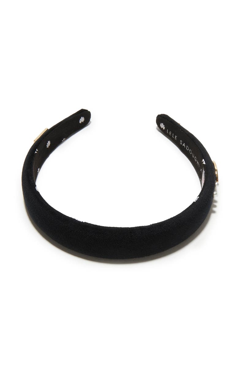 Lele Sadoughi New York Jets Charlotte Headband, Alternate, color, Jet 001