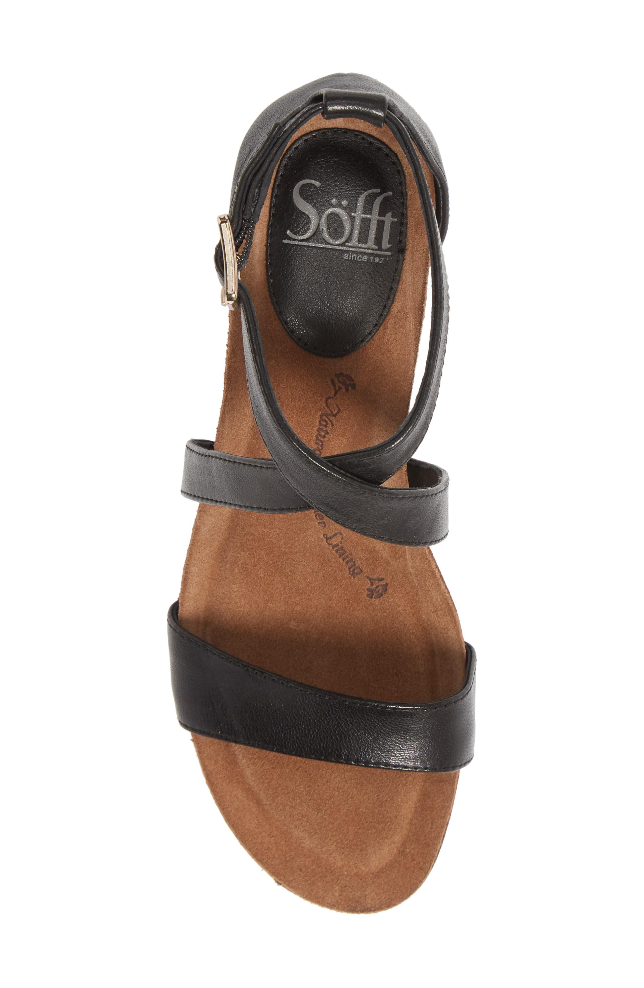 Söfft Valeryn Wedge Sandal, Alternate, color, 