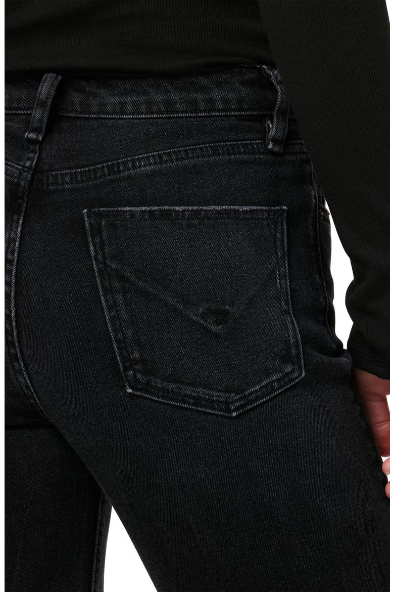 Remi High Waist Ankle Straight Leg Jeans, Alternate, color, FADE TO BLACK