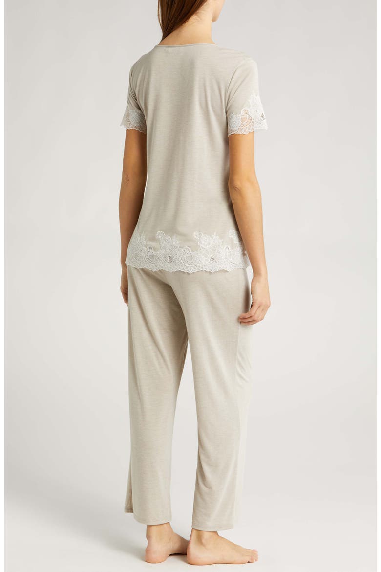 Luxe Shangri-La Pajamas, Alternate, color, CASHMERE W/ IVORY