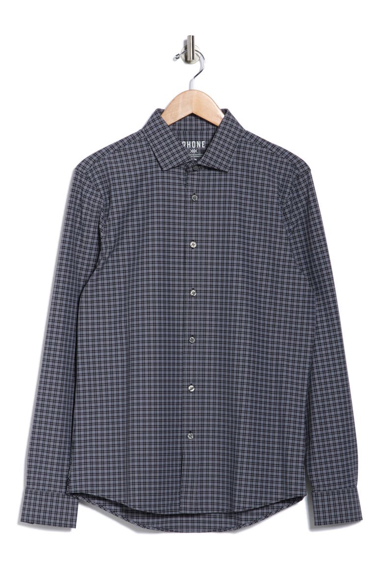 State of Mind Slim Fit Button-Up Shirt State of Mind Slim Fit Button-Up Shirt, Alternate, color, BLACK GLEN PLAID