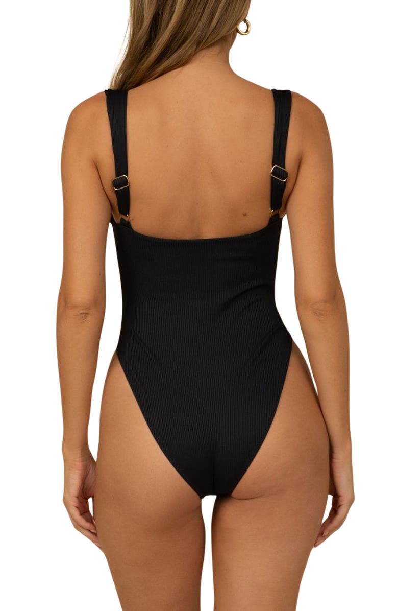 MONTCE Bella Rib Underwire One-Piece Swimsuit, Alternate, color, 