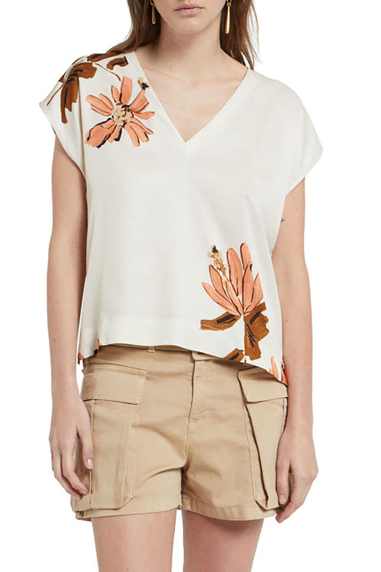 Viscose Blouse, Main, color, Ecru