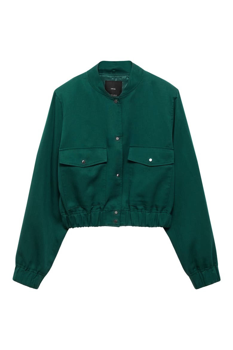 Bomber Jacket, Main, color, GREEN