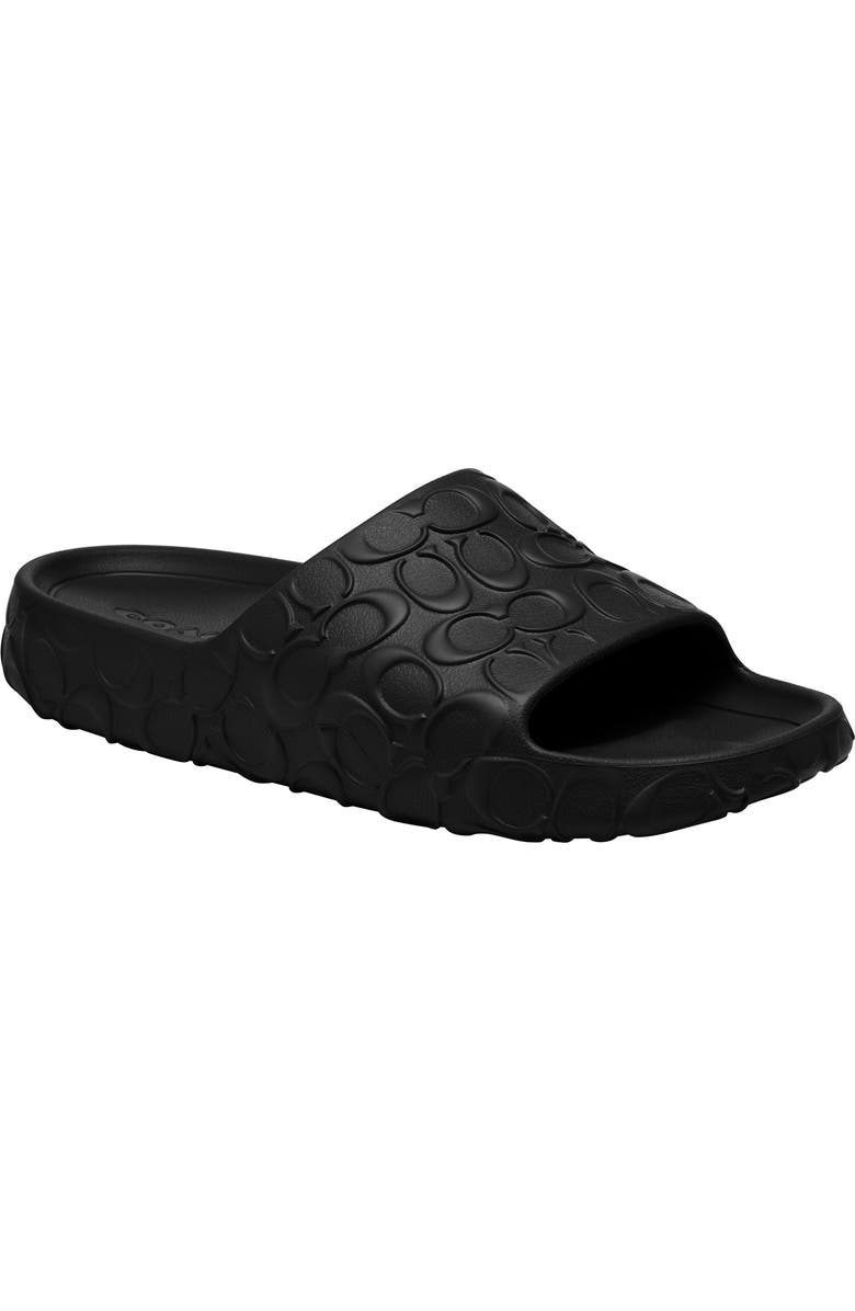 COACH Bay Slide Sandal, Main, color, Black