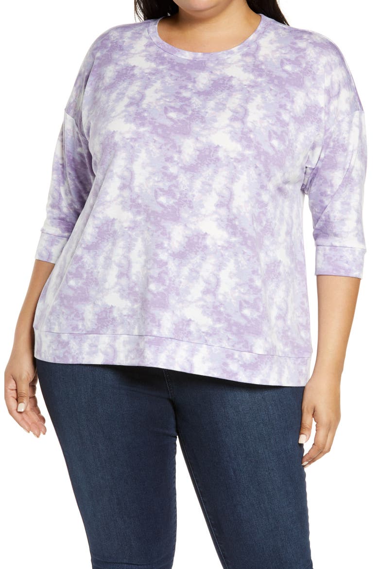 Tie Dye Top, Main, color, PURPLE TIE DYE