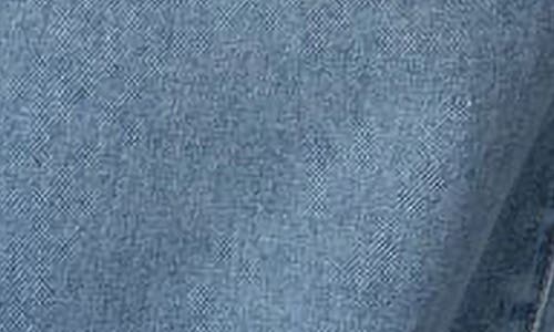Edikted Madi Cuffed Wide Leg Jeans In Blue