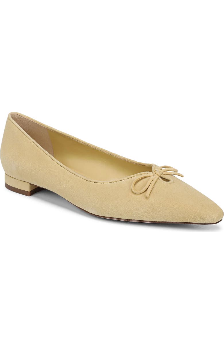 Sam Edelman Esmira Pointed Toe Flat, Main, color, Dusty Yellow