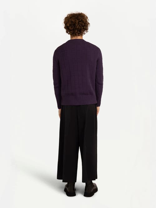 Gobi Mongolian Cashmere Square-patterned Cashmere Sweater