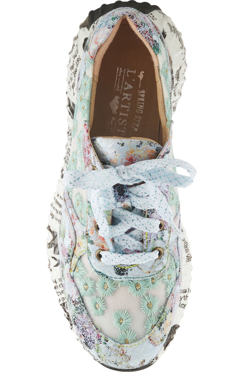 L'Artiste by Spring Step Daisymae Embroidered Sneaker, Alternate, color, Blue Multi