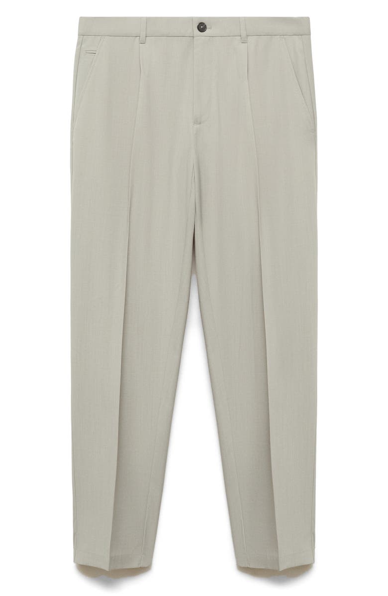 MANGO Slim Fit Pants, Alternate, color, Ice Grey