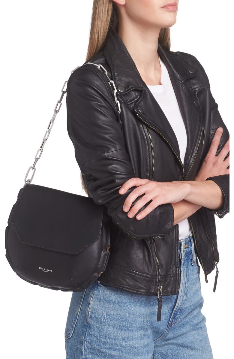 rag & bone Sadie Leather Shoulder Bag, Alternate, color,