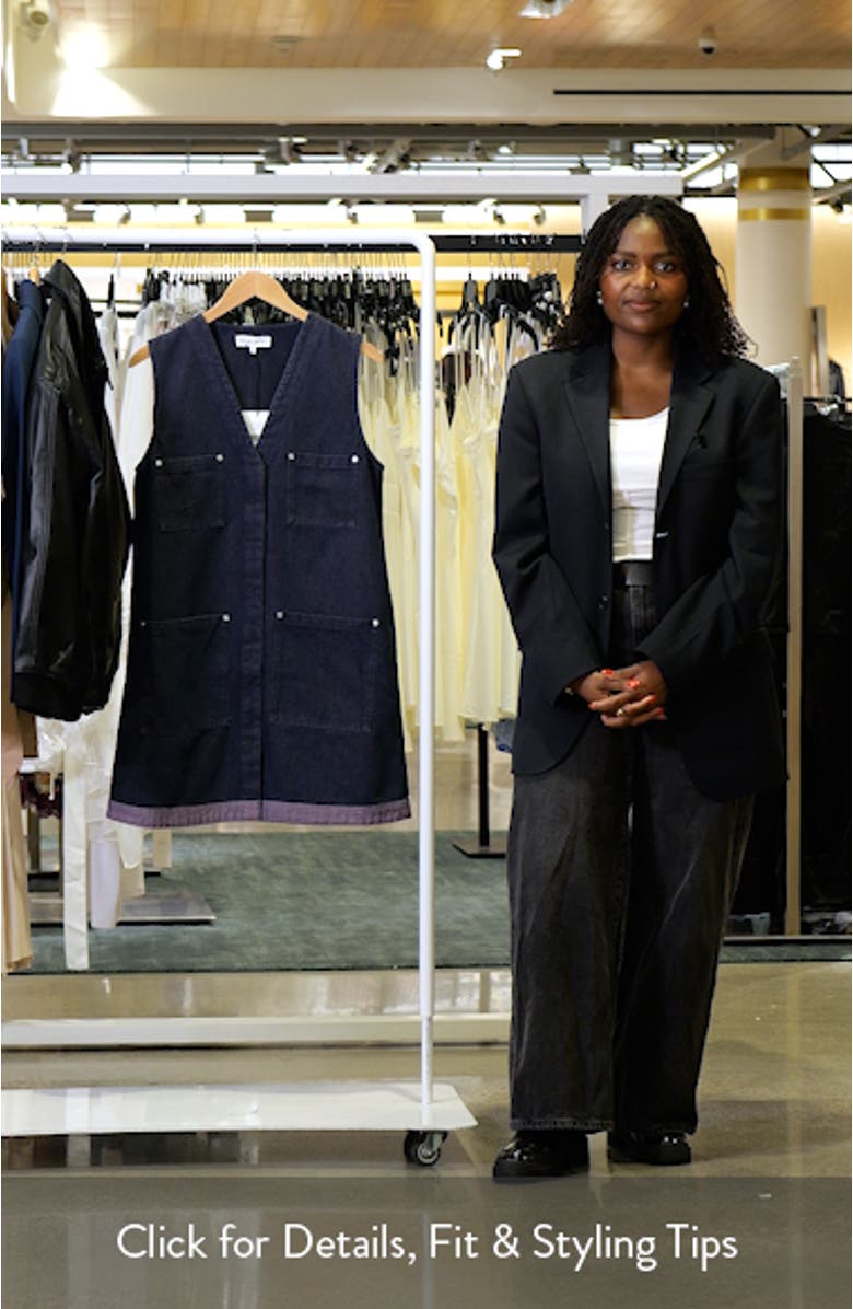 Contrast Hem Denim Dress, sales video thumbnail