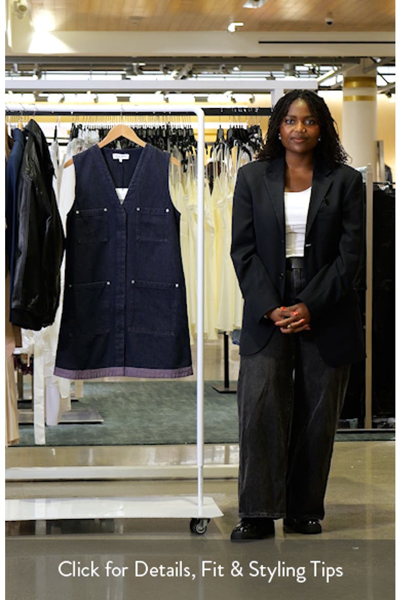 Contrast Hem Denim Dress video