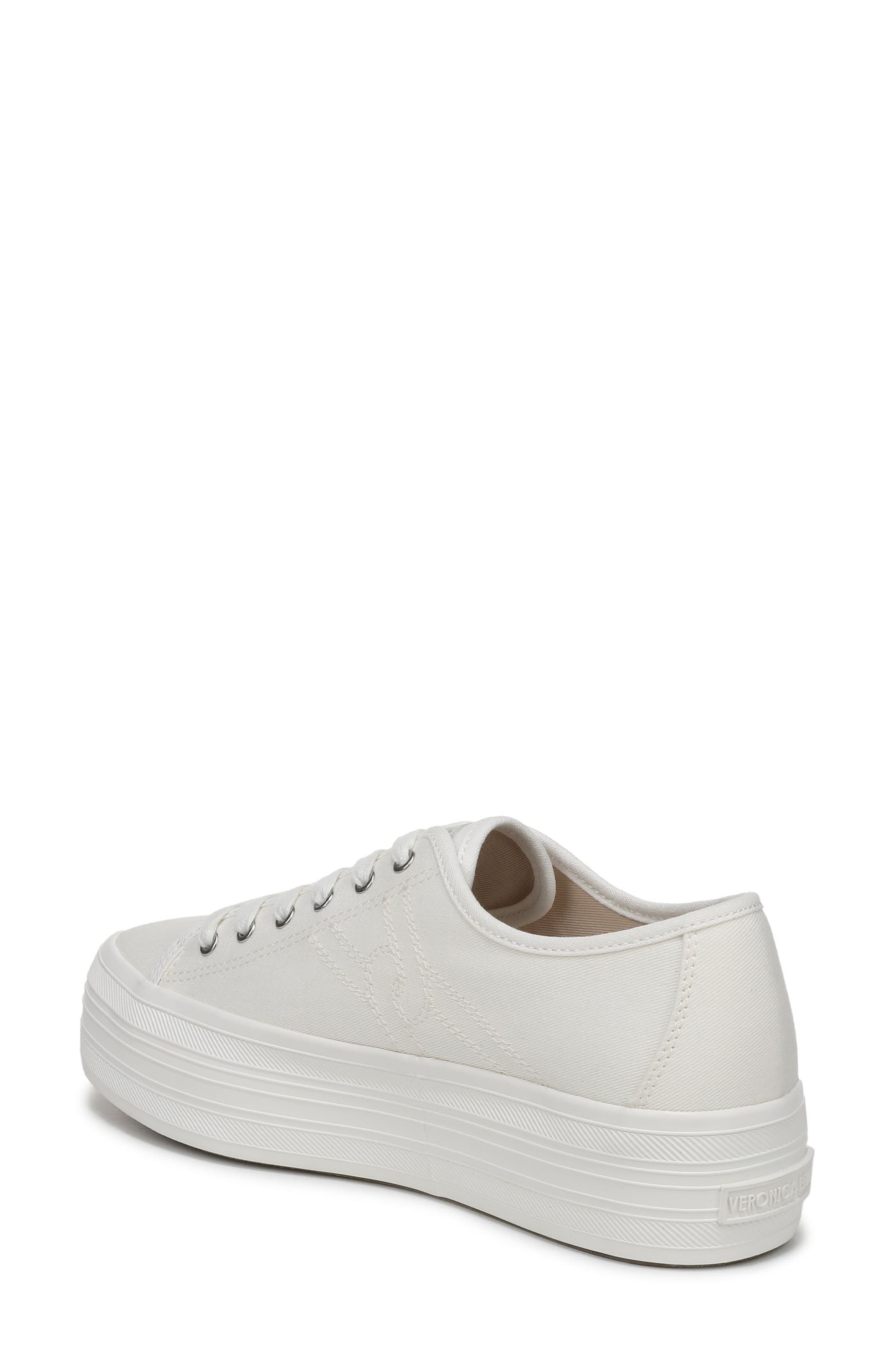 Veronica Beard Truett Platform Sneaker, Alternate, color, Coconut