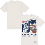 New Era Men's New Era  Cream Memphis Grizzlies Oversized City Edition Remix Vintage T-Shirt