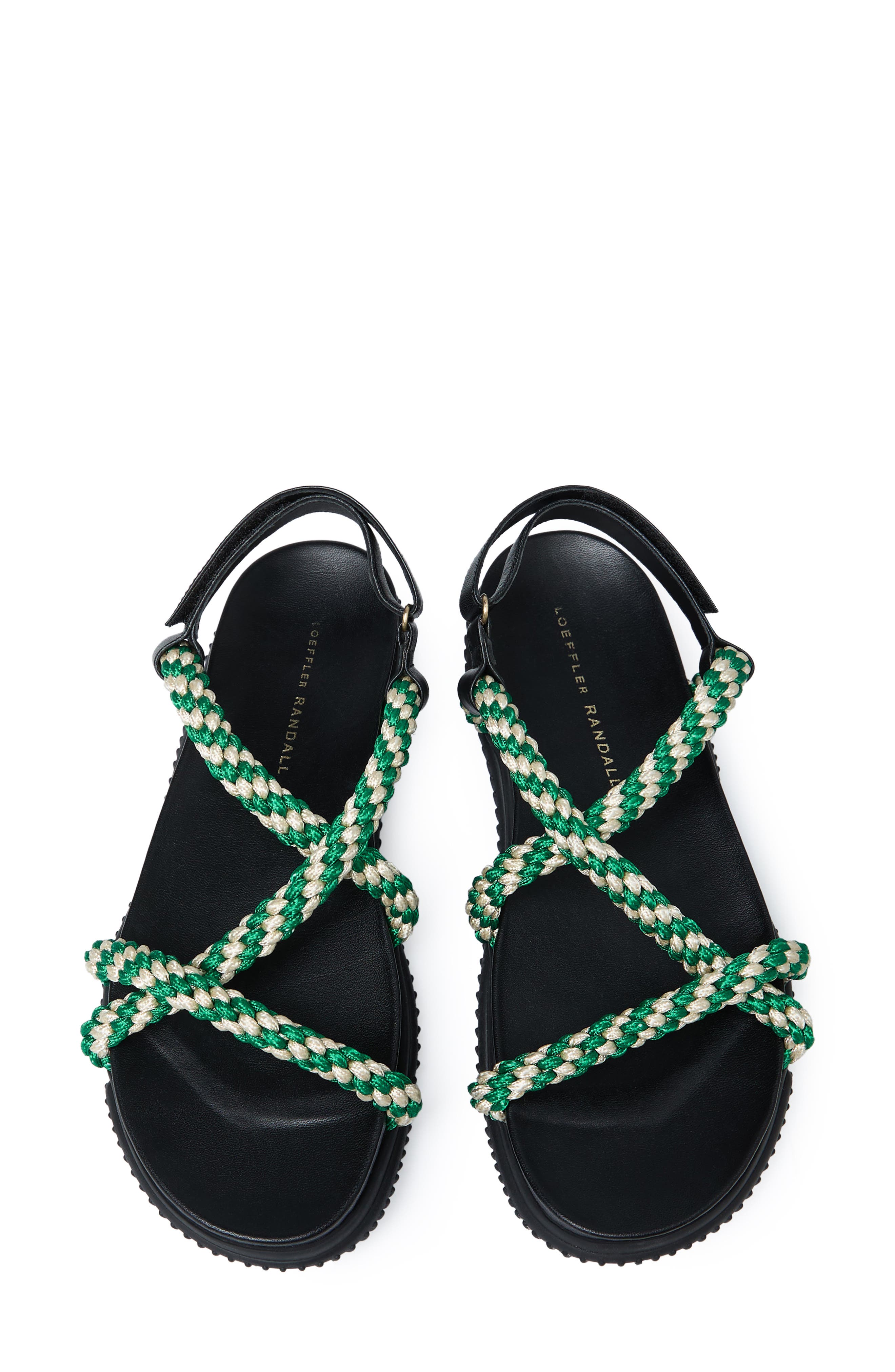 Ozzy Sport Sandal, Alternate, color, BLACK/ GREEN/ CREAM
