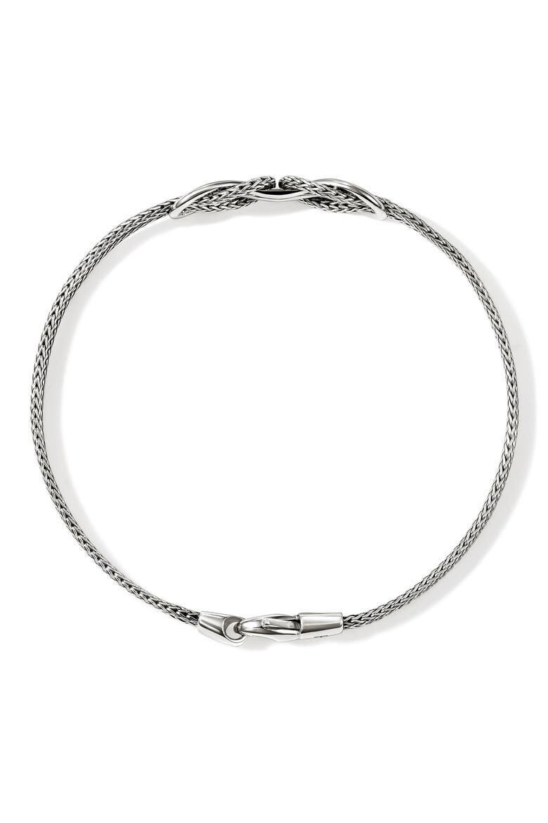 Infinite Love Knot Sterling Silver Bracelet, Alternate, color, SILVER