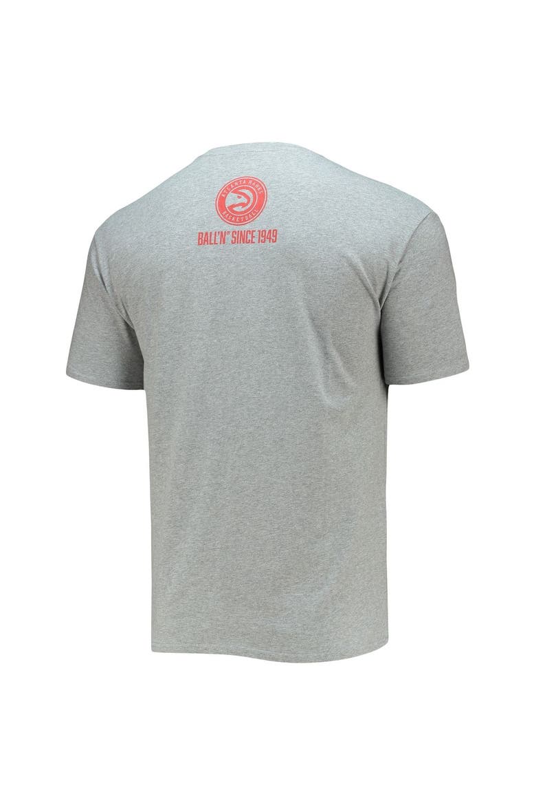 Men's BALL'N Heathered Gray Atlanta Hawks Since 1949 T-Shirt, Alternate, color, Heather Gray