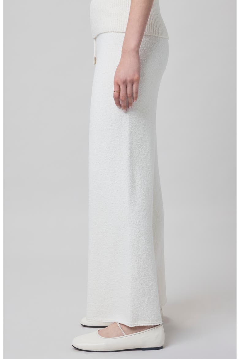 x @cellajaneblog Bouclé Sweat Pants, Alternate, color, SNOW