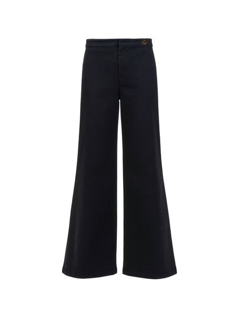 Jane High waist flare pant jeans twill