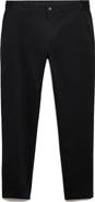 MANGO Slim Fit Flat Front Cotton Stretch Twill Chinos
