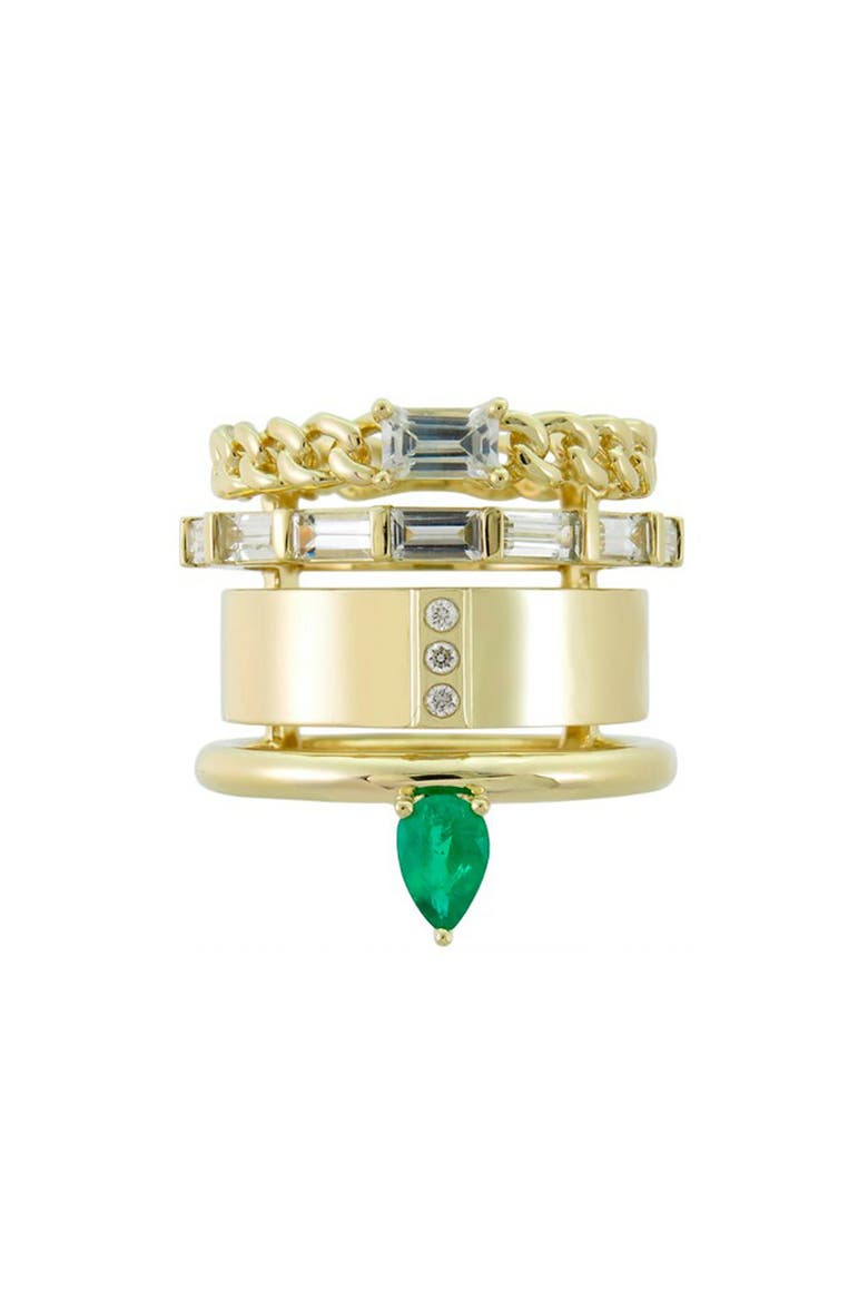 Typestack Emerald Ring, Alternate, color, GREEN