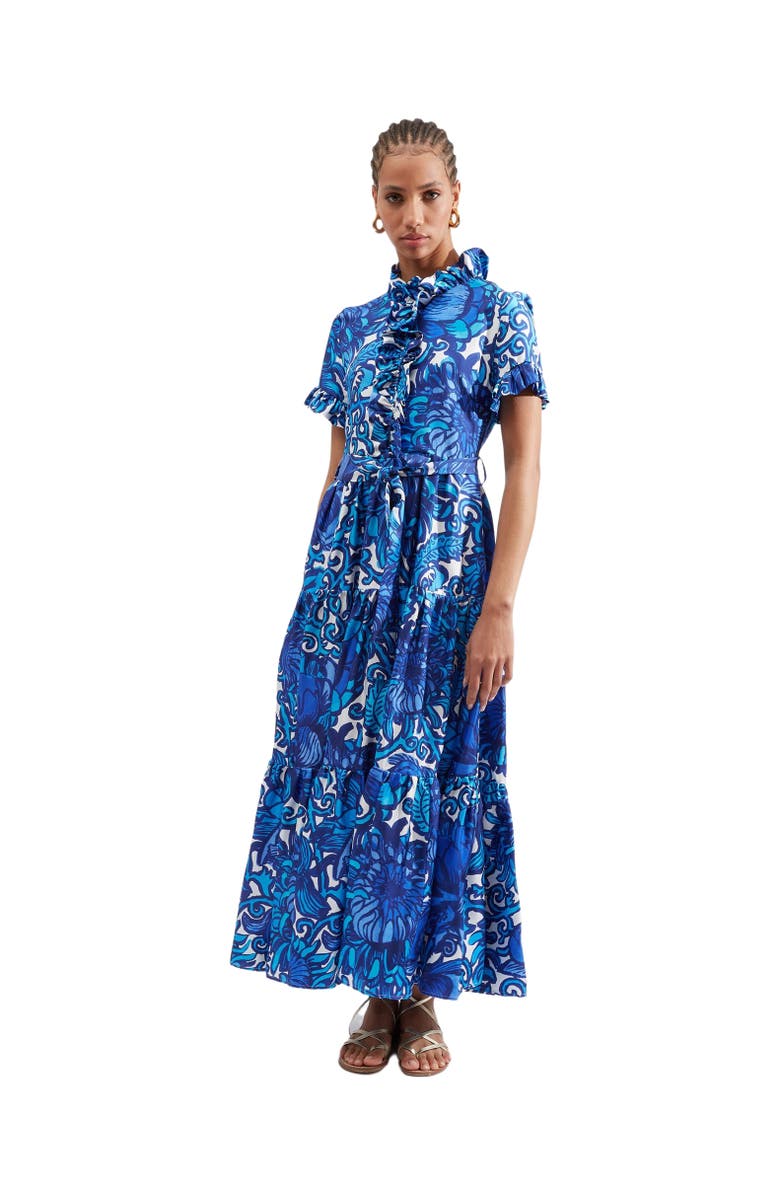 La DoubleJ Long And Sassy Dress Anemone Blue, Main, color, 