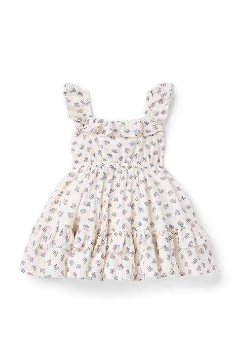 Ditsy Floral Ruffle Dress (Toddler, Little Kid, Big Kid)