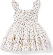Janie and Jack Ditsy Floral Ruffle Dress