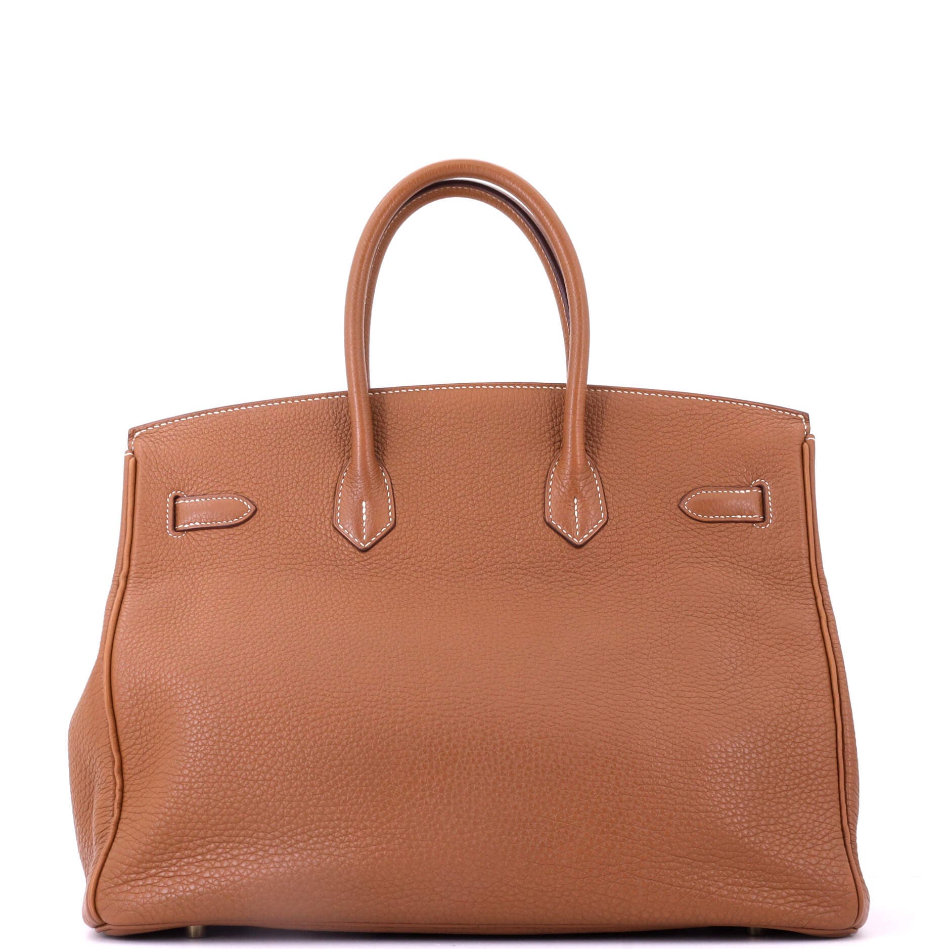 Pre-Owned Hermes Birkin Handbag Brown Togo with Gold Hardware 35, Alternate, color, Gold