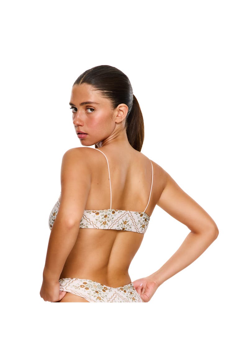 Love Notes Reversible Scoop Neck Bikini Top Swimsuit, Alternate, color, Cream-Brown