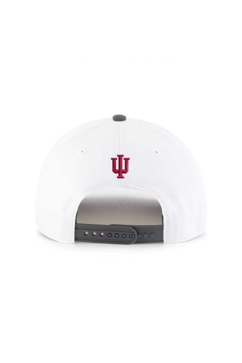 Men's '47  White Indiana Hoosiers Two-Tone Hitch Adjustable Hat, Alternate, color, White