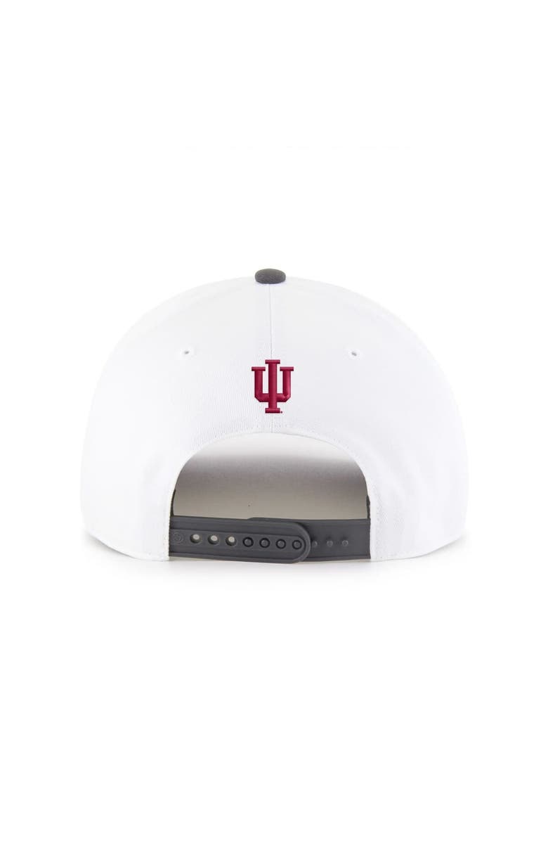 '47 Men's '47 White Indiana Hoosiers Two-Tone Hitch Adjustable Hat, Alternate, color, White