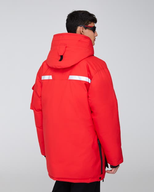 Quartz Co. Vostok 3.0 | Hooded Down Expedition Jacket In Fiery Red