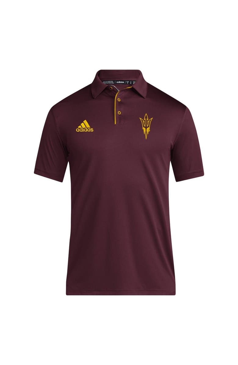 adidas Men's adidas Maroon Arizona State Sun Devils 2024 Coaches AEROREADY Polo, Alternate, color, 