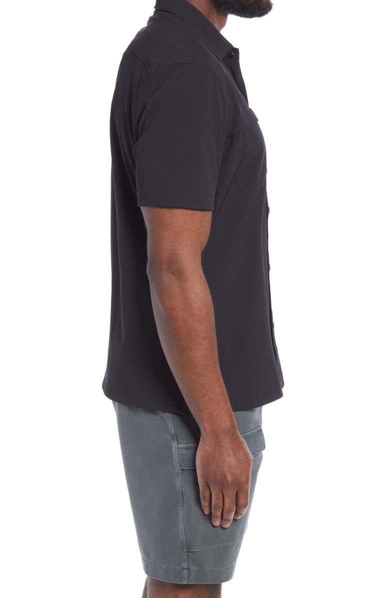 Zella Ripstop Snap Front Shirt, Alternate, color,