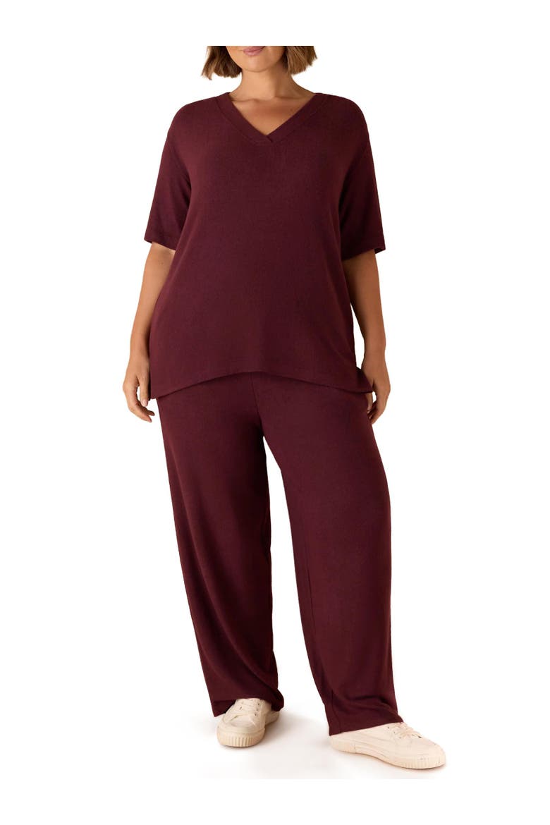 Supersoft Trouser, Alternate, color, Burgundy