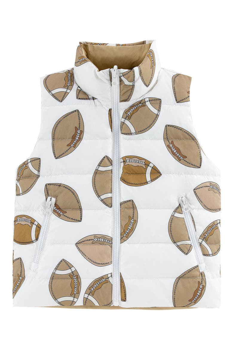 Kids' Casey Reversible Down Puffer Vest, Main, color, TAN