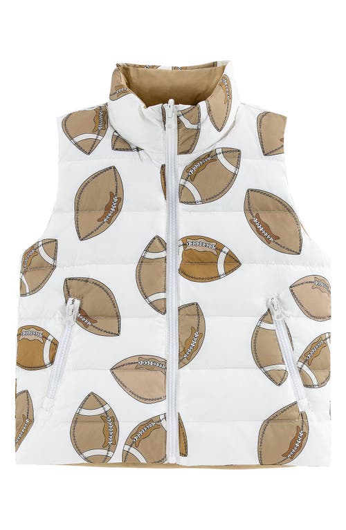 Calonie Kids' Casey Reversible Down Puffer Vest In Multi
