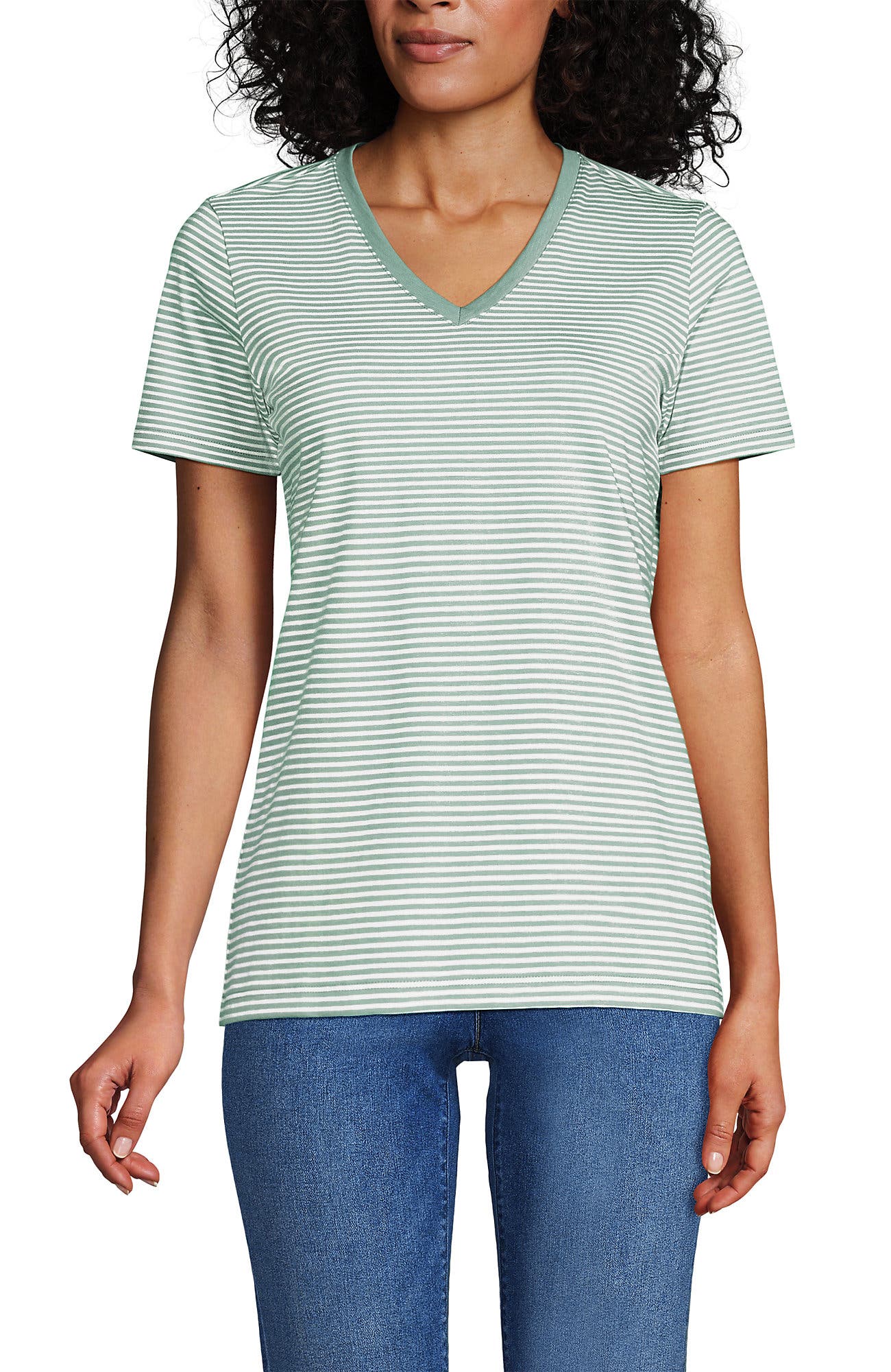 Supima Cotton V-Neck T-Shirt - image 5