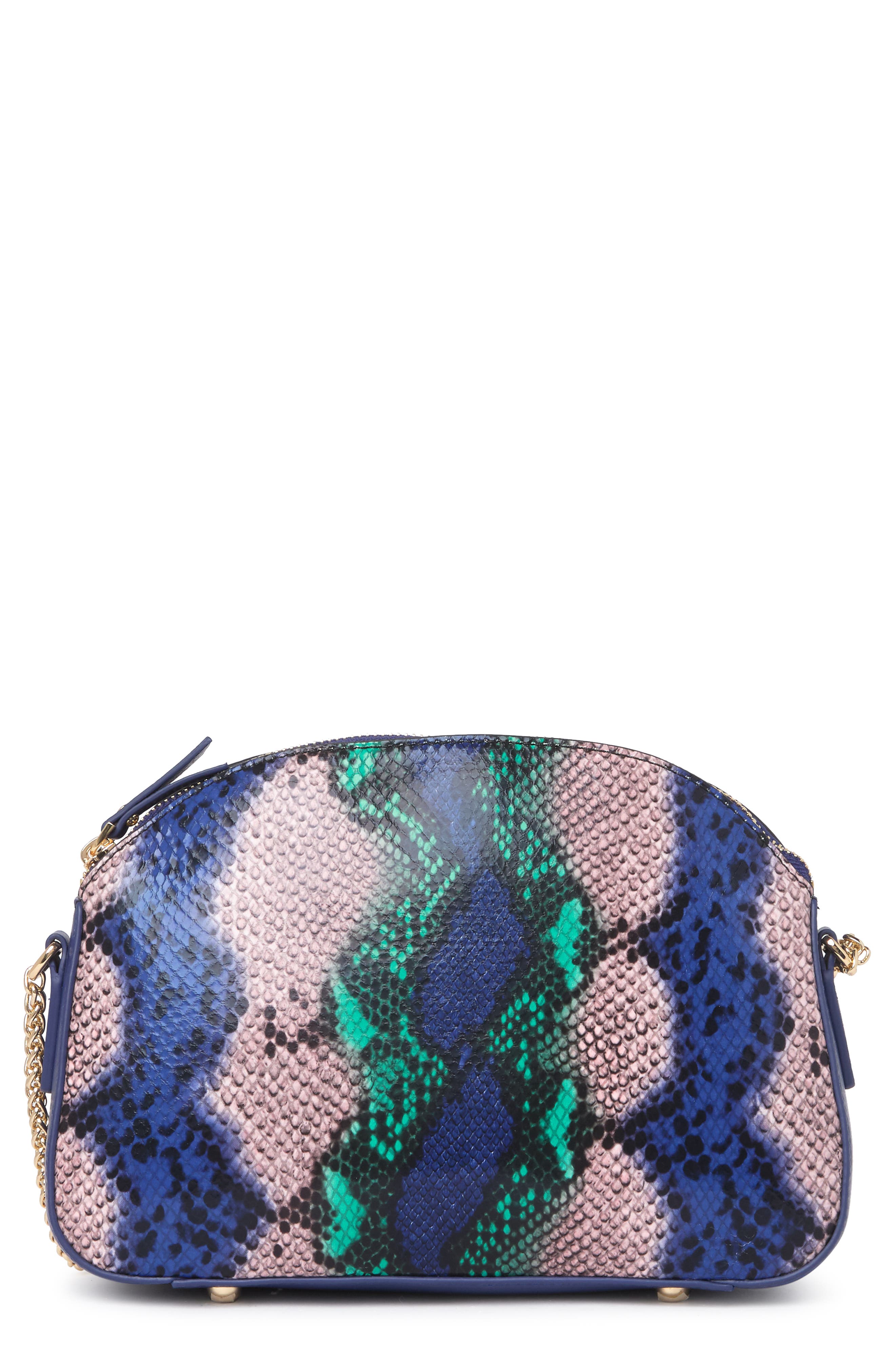 VICENZO LEATHER Remmy Embossed Leather Crossbody, Main, color, 