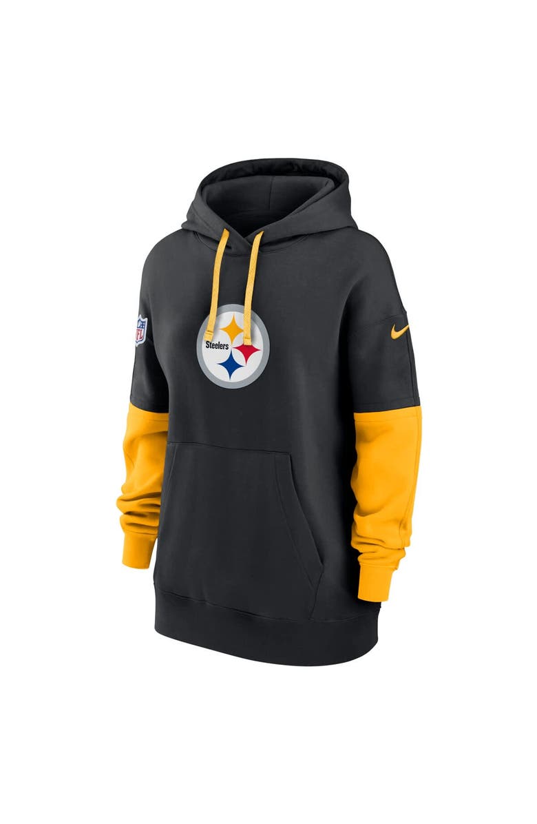 Nike Women's Nike Black Pittsburgh Steelers 2024 Sideline Essential Fleece Pullover Hoodie, Alternate, color, 