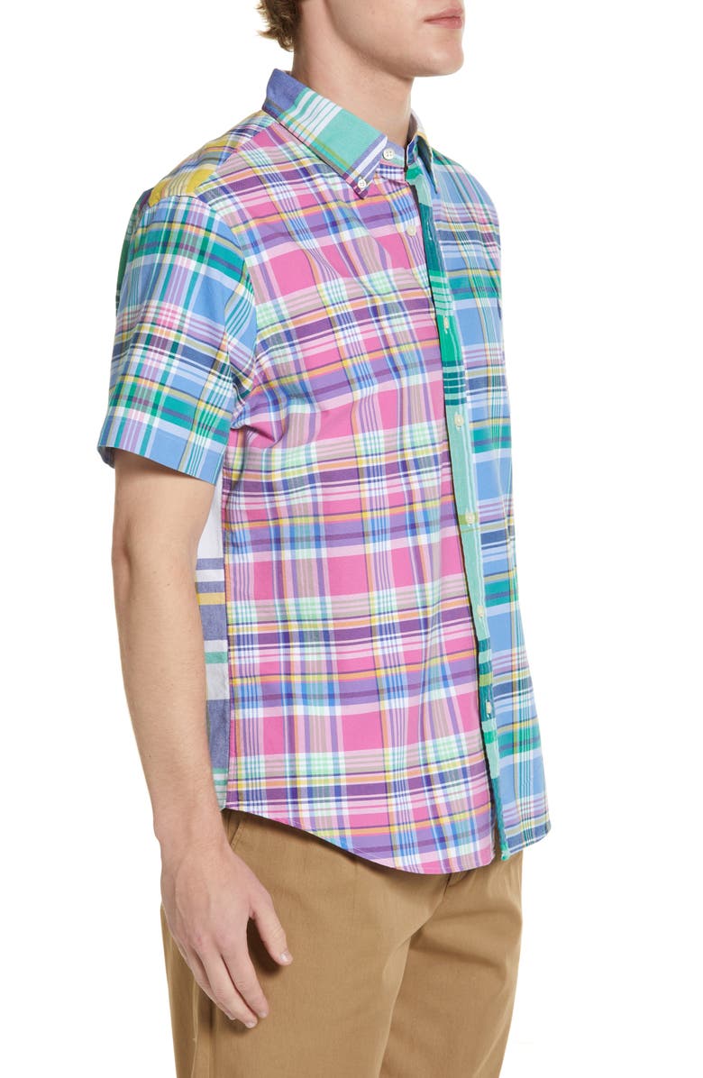 Polo Ralph Lauren Men's Classic Fit Plaid Short Sleeve Button-Down Shirt, Alternate, color, 