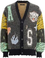 AllSaints Akki Distressed Oversize Cardigan