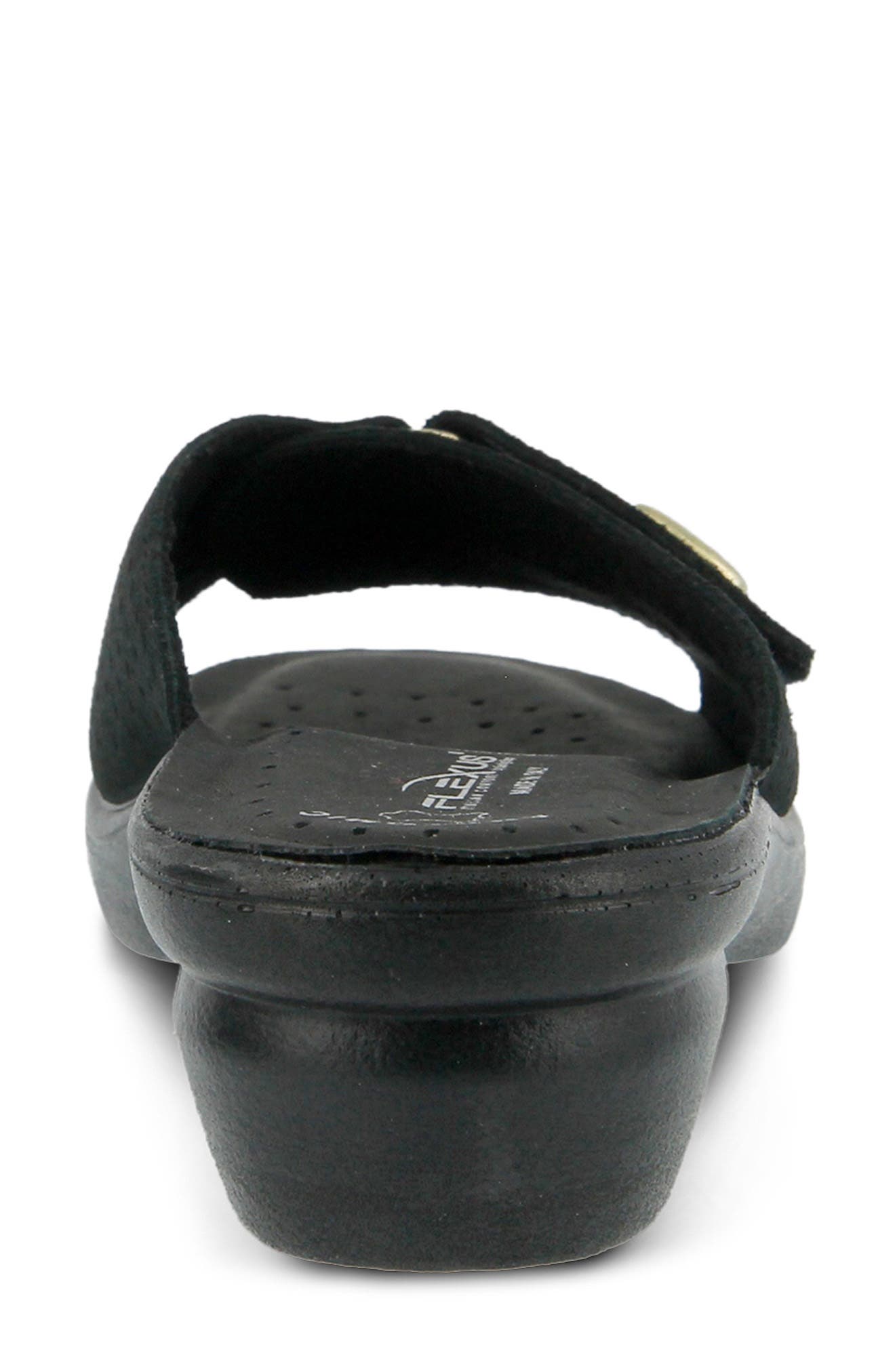 Flexus by Spring Step Kea Slide Sandal, Alternate, color, Black Suede