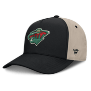 FANATICS Men's Fanatics Black/Tan Minnesota Wild 2026 Stanley Cup Playoffs Locker Room Adjustable Hat